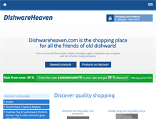 Tablet Screenshot of dishwareheaven.com